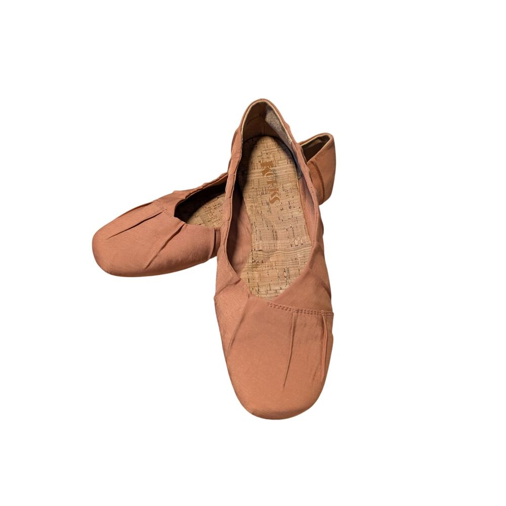 KORKS Tan canvas Womens Ballet flats, size 8.5, Kork-Ease